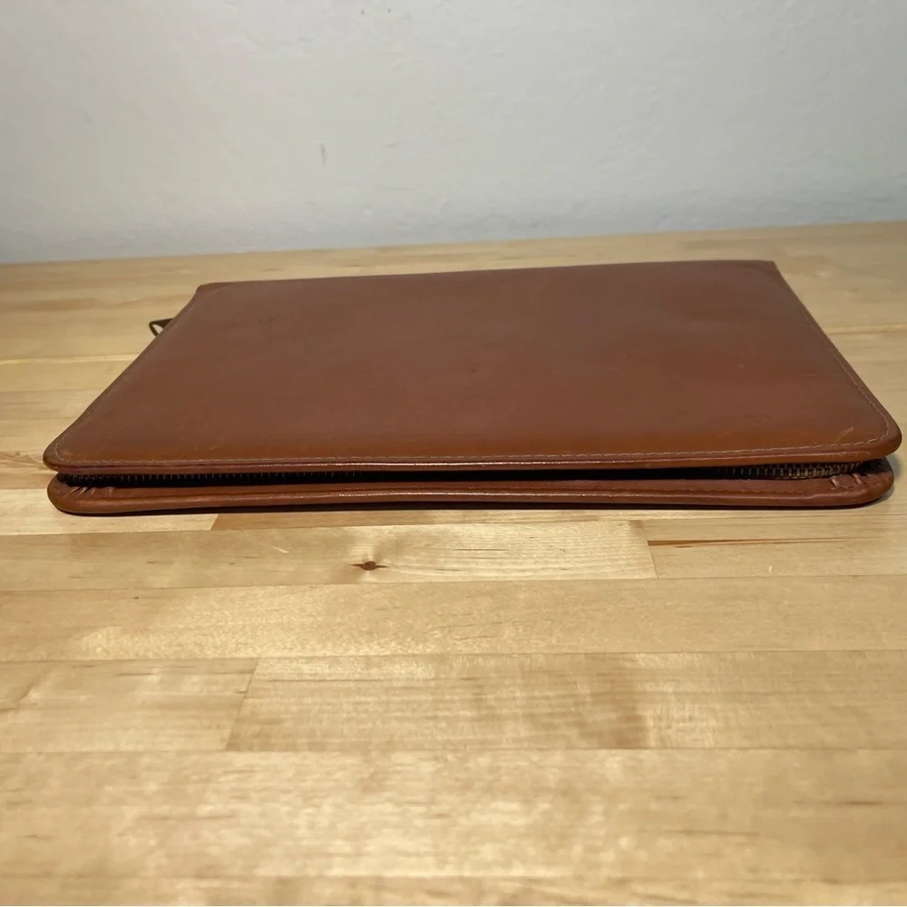 SD Vintage Top Grain Cowhide Portfolio with zipper closure
